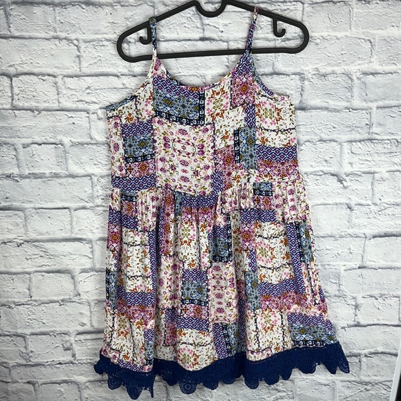 Knitworks Ruffled Floral Spring Dress - Picture 1 of 8